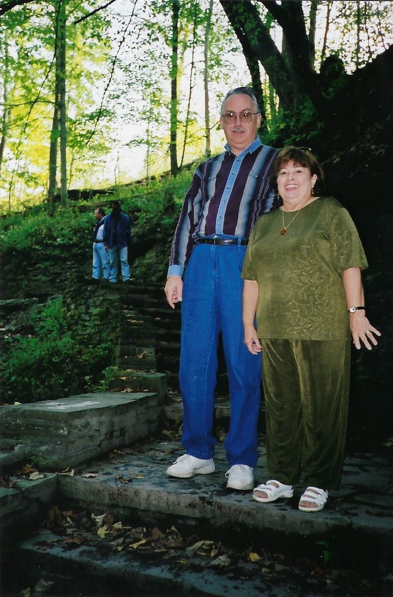 Richard and Janet Johnson at Buttermilk Falls State Park